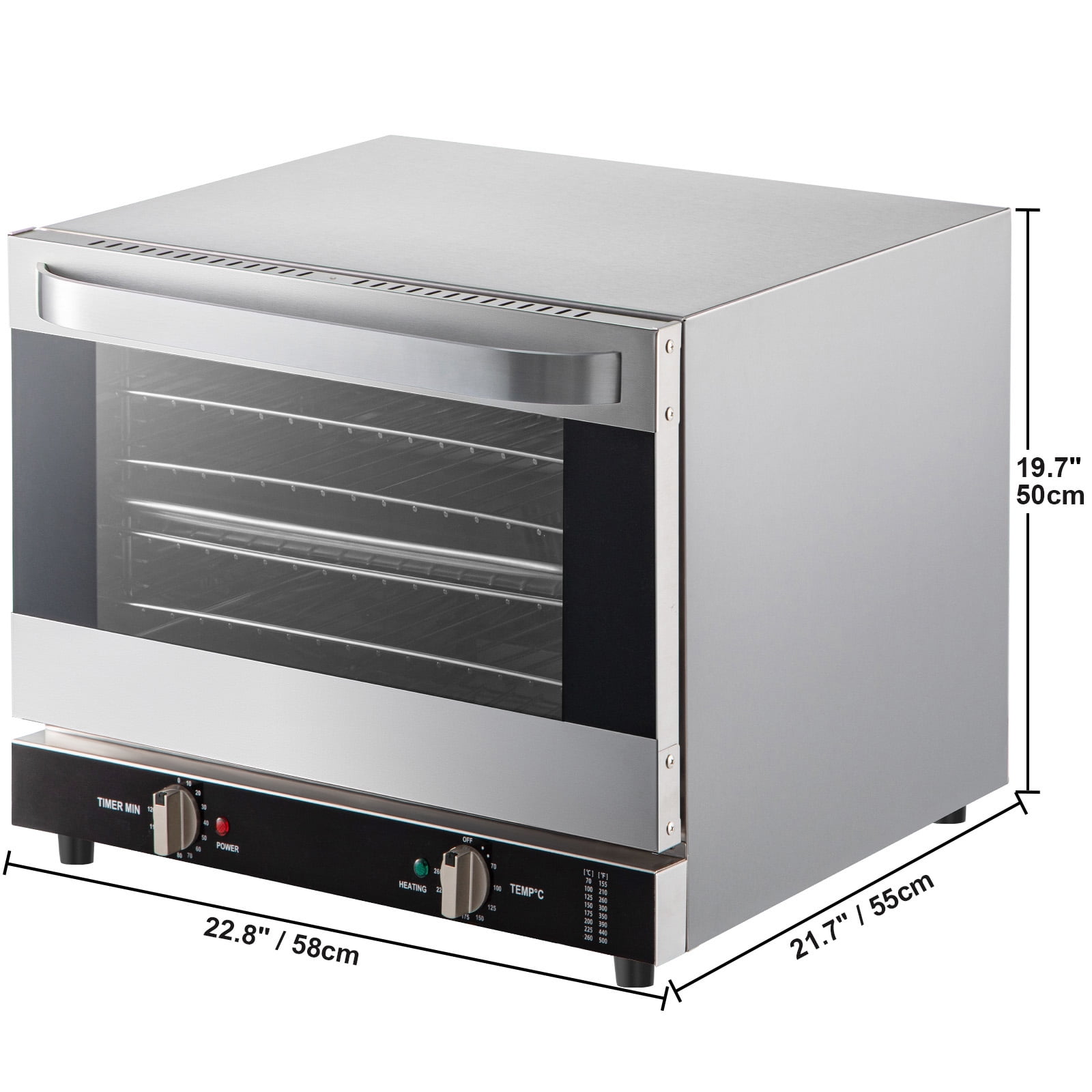 BENTISM Countertop Convection Oven Commercial Toaster Baker