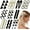 Smile, variant on 20 count Cute Hair Clips for Women Girls, No Bend No Crease Hair Clips Black White Checker Barrettes Wave Geometric Duckbill Pins Styling Minimalist Fashion Accessories (Smile)