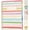 Rainbow Stripes, variant on Teacher Planner 2026-2027 Academic Year, 7 Periods Lesson Plan Book Jul 2026 - Jun 2027, 8.5"x11"Daily Weekly Monthly Organizers Horizontal Layout with Calendars, Bookmark, Tabs, Rainbow Stripes
