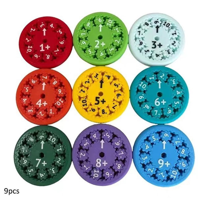 9/18 Pcs Spinners de Fidget Mathématique, Spinners de Fidget Mathématique, Ceci Est pour Tous les Stimulateurs - Fidgeters Qui Apprennent les Mathématiques