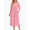 Dark Pink, variant on Oudiya Women's Long Sleeve Nightgowns Button Sleepshirts Long Sleepwear Full Length Sleep Dress with Pockets, S-3XL