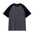 thumbnail image 1 of AherBiu T-Shirts pour Hommes, T-Shirts Col Rond pour Hommes, T-Shirts à Manches Courtes, T-Shirts d'Été Décontractés, T-Shirts en Coton Doux, T-Shirts à Blocs de Couleur, 1 of 3