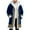 Blue, variant on Christmas Cardigan Santa Jacket Coat for Men Hoodies Trim Warm Fashion Claus Adult Suit Outfit