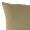thumbnail image 4 of Jordan Manufacturing Sunbrella 18" x 18" Canvas Heather Beige Solid Square Outdoor Throw Pillow (2 Pack), 4 of 8