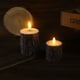 thumbnail image 1 of Oioii 2-Piece Flameless Candle Lights Set - 1 Large 1 Small Pines Bark Design, Flickering LED Candles, Battery-Powered, Perfect for Christmas Winter Holiday Decorations, Cozy Ambiance Maker, 1 of 6