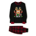 thumbnail image 3 of Nituyy Family Christmas Elk Pattern Round Neck Long Sleeves Pajamas Trousers, 3 of 9
