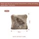 thumbnail image 2 of Juego de 2 piezas de funda de almohada mullida de piel sintética, funda de almohada decorativa, funda de almohada cuadrada de pelusa de 18x18 pulgadas, 2 of 5