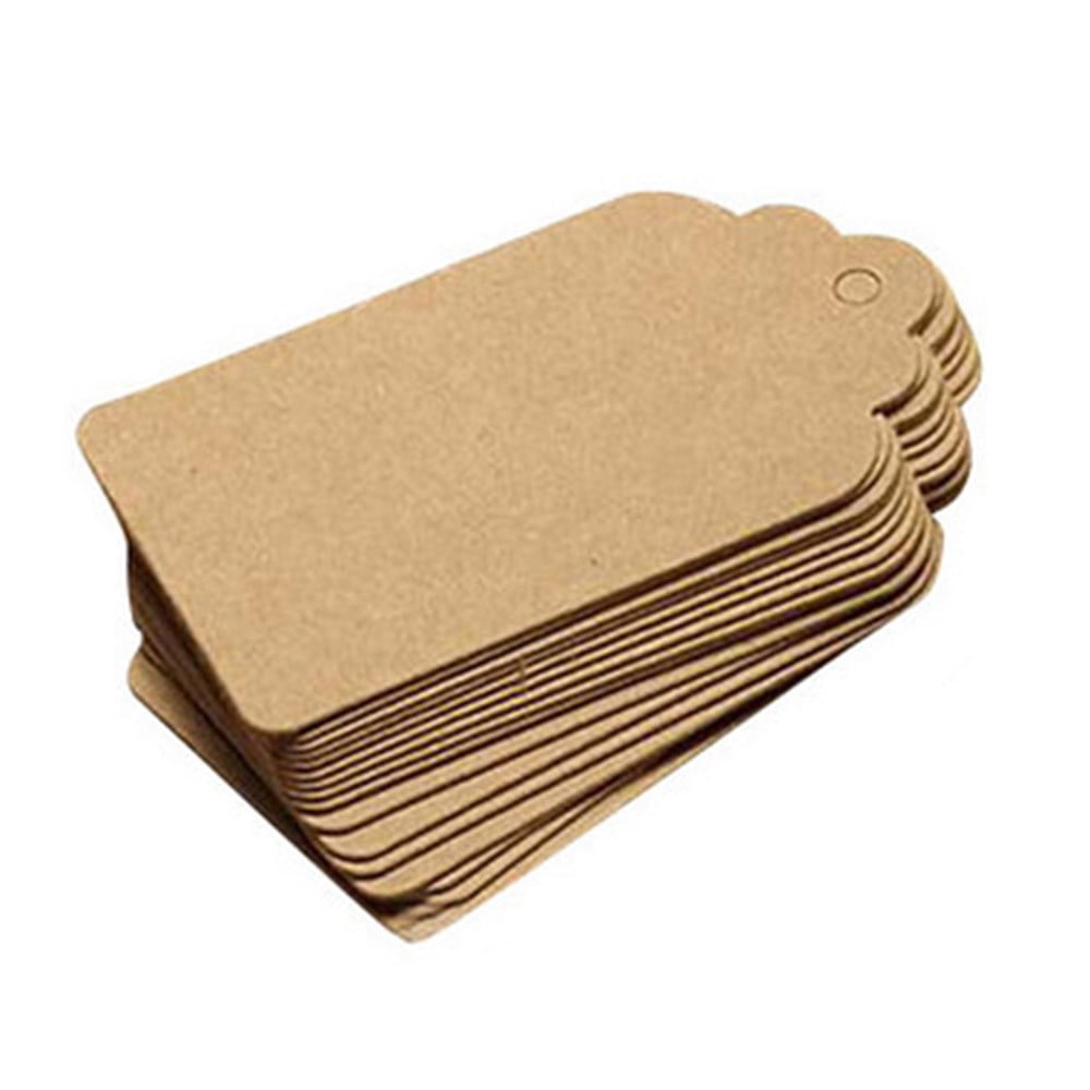 Siaonvr 100PCS Blank Wedding Brown Kraft Paper Tag gifts papers Gift