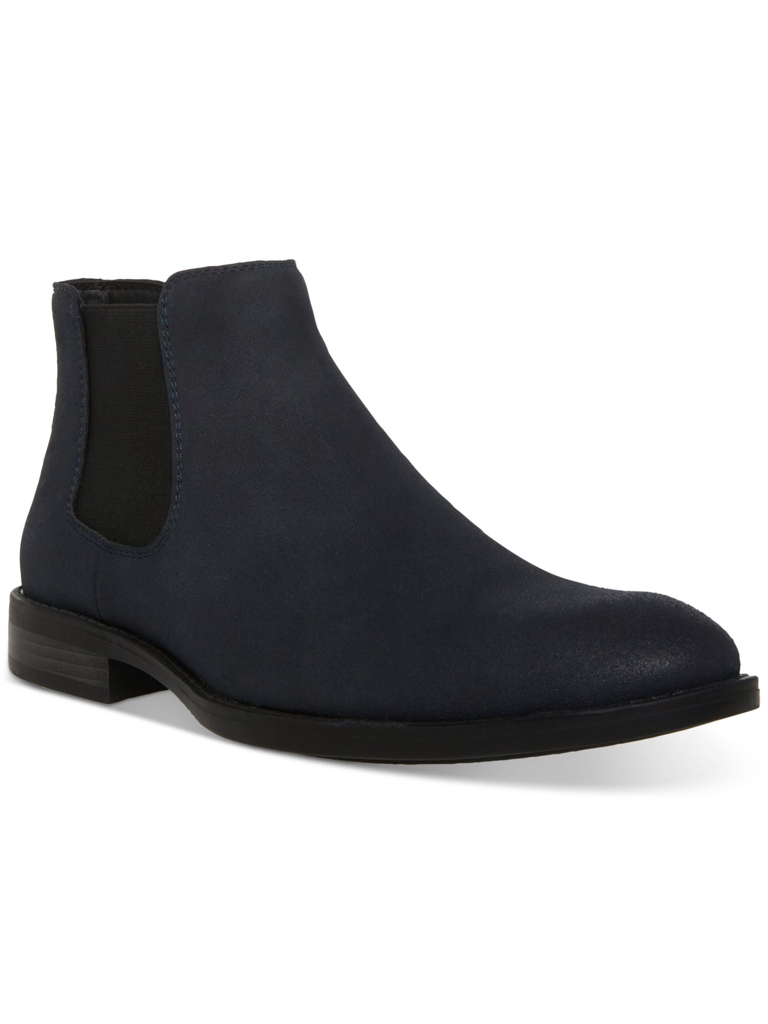 MADDEN Mens Navy Cushioned Goring Maxxin Round Toe Block  display picture 3
