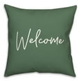 thumbnail image 2 of Creative Products Welcome Script Green 18 x 18 Indoor / Outdoor Pillow, 2 of 3