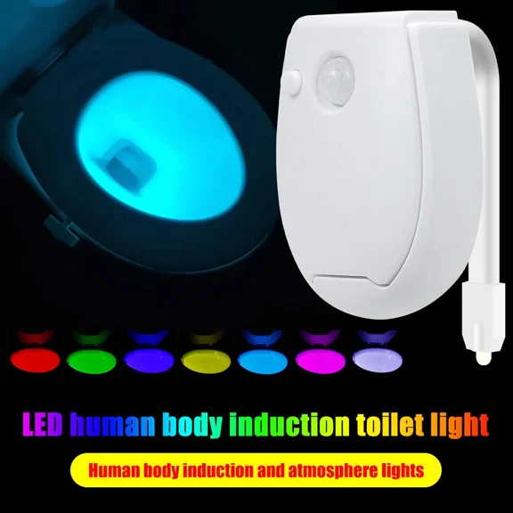 Toilet Light Motion Sensor 7 Colors Changing Led Glow Bowl Inside Toilet Lamp Us