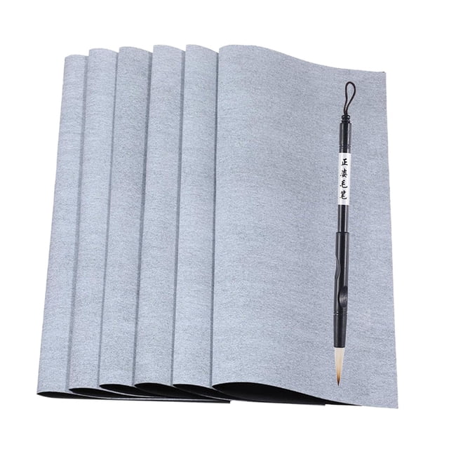GUOOL 6Pcs Water Writing Cloth Chinese Calligraphy Set Calligraphy Practicing Tool Style A