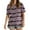 Pink tops 2024 summer, variant on Wycnly Summer Tops for Women Going Out Tops for Women Loose Fit Side Slit Irregular Swing Hem Shirts Cute Striped Print Tops Ladies Crewneck Short Sleeve Tunic Top