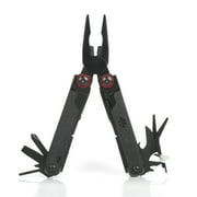 Swiss Tech Praktisch Aus-8 Steel 17-in-1 Folding Multi Tool with Leather Sheath, Multi-Function