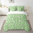 thumbnail image 2 of Manfei Cute Frog Twin Bedding Sets 7pcs for Kids, Cartoon Animal Bedding Comforter Set, Kawaii Green Sheet Sets, Breathable Home Decor, 2 of 8