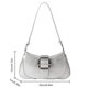 thumbnail image 3 of Bolso de hombro Señoras Chic Resistente a los arañazos Retro Classic Tote Plata Wdftyju Para Estrenar, 3 of 3