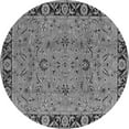 thumbnail image 1 of Ahgly Company Indoor Round Oriental Gray Traditional Area Rugs, 4' Round, 1 of 4