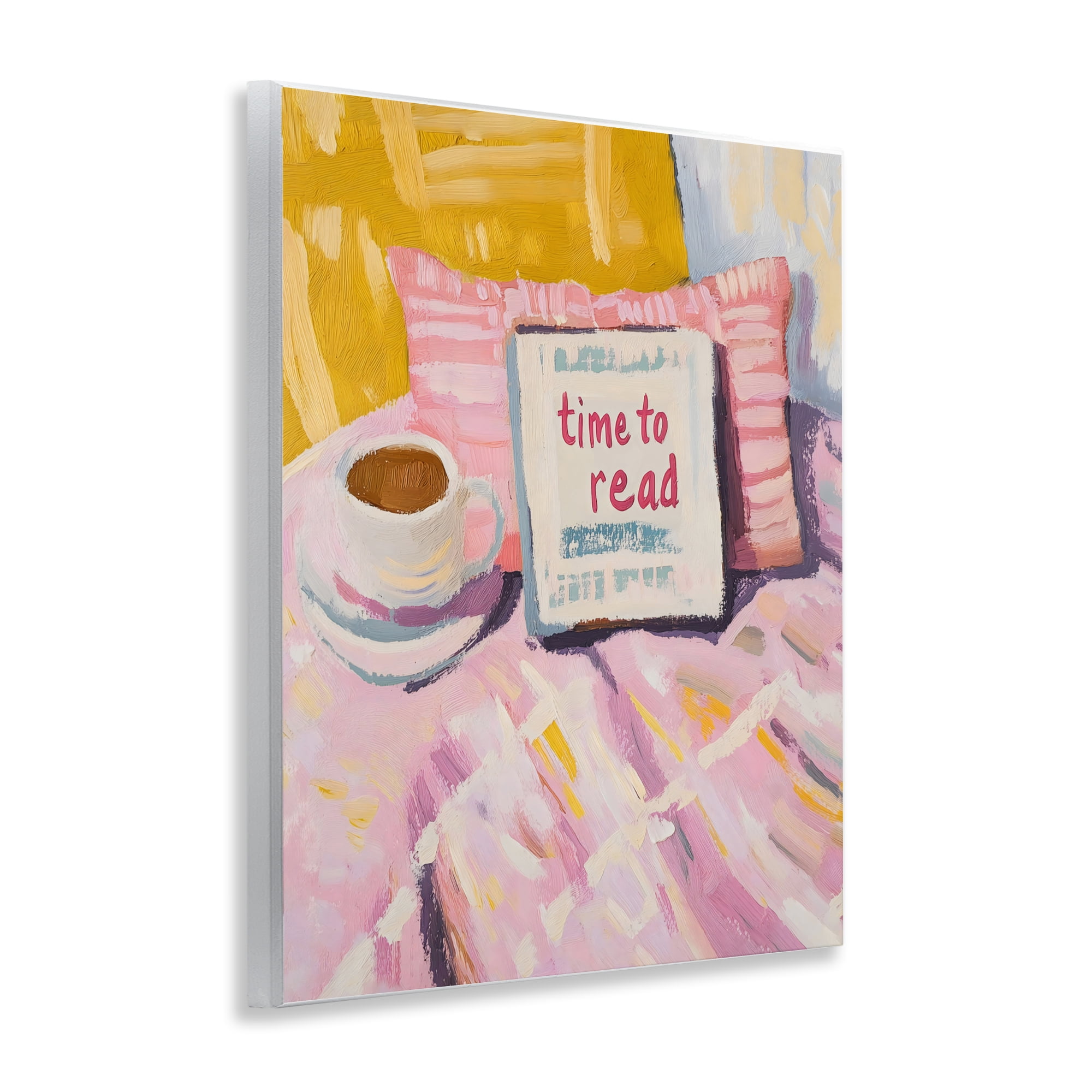 Stupell Industries Time To Read in Morning Wall Plaque Art, design by The Prints Vibe
