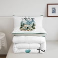 thumbnail image 5 of Catabedysis Watercolor Camping Full Size Comforter Sets,Camper Mountain Print Bedding Comforter Set For Boys,Multicolor,Light Gray Reversible,3 Pieces,1 Comforter and 2 Pillowcases, 5 of 7