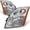 Chrome Housing, variant on AKKON - Fits 2007-2009 Sentra Base | S | SL | SE-R Black Headlights Driver and Passenger Side Replacement
