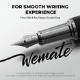 thumbnail image 3 of WEMATE Fountain Pen Set, Fine Nib with 20PCS 2.6MM Ink Cartridges(10 Black&10 Blue),1 Ink Converter, Nice Luxury Pen for Men, Women, Cool Wooden Fountain Pen for Writing, Journaling, Calligraphy, 3 of 7