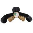 thumbnail image 3 of Propane Y-Splitter Adapter with Gauge 2 Way LP Gas Adapter BBQ Tee Connector, 3 of 7