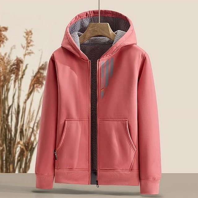 MKLEKYY Veste Homme Veste à Capuche Extérieure Manches Longues Poche Couleur Unie Automne et Hiver Escalade Unisexe
