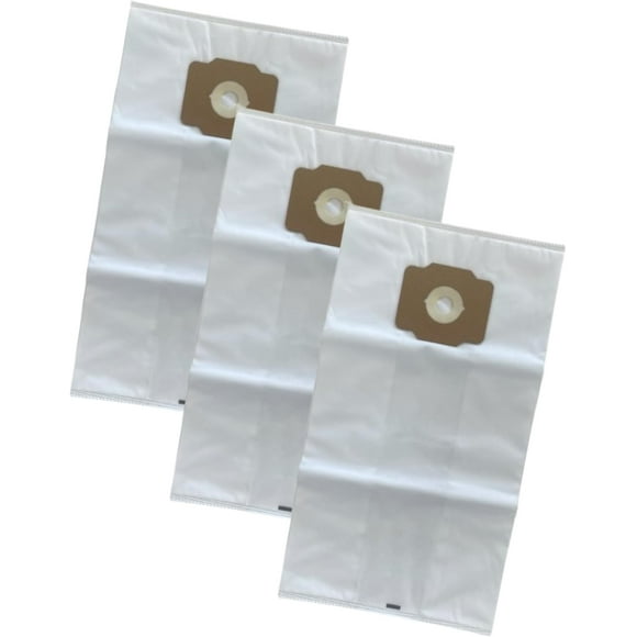 Central Vacuum Bags - Universal Fit for Beam, Electrolux, Eureka, Kenmore, Husky, Mastercraft, Nutone Broan, Nilfisk, and More, Durable Tear-Resistant Cloth Bags - 3 Pack