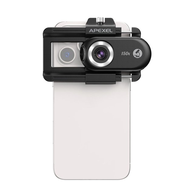 Microscope Lens,Uv Built-in Cpl Microscope Lens 150x Mobile Microscope Battery Microscope Uv Cpl Filter With Led/ Uv Microscope Uv Microscope 15/14/13/12 Apl-ms150 Universal Clip Lens With