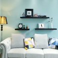 thumbnail image 3 of WELLAND 24 Inch Grande Floating Shelves Wall Shelf Mounted Display Shelf, 23.62"L x 11.81"D x 2"T, Black, 3 of 5