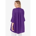 thumbnail image 2 of Jessica London Women's Plus Size Hi-Low Linen Tunic, 2 of 3
