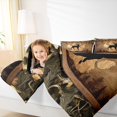 thumbnail image 5 of Homewish Wild Animal Elk Full Size Comforter Sets,Country Farmhouse Lodge Bedding Comforter Set,Brown Green Black Bedding Sets For Boys Kids,Ultra Soft Home Decor Reversible,3-Piece, 5 of 9