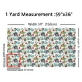 thumbnail image 3 of Castle Fairy Raccoonc Deer Rabbit Fabric by the Yard 2 Yard,Chic Flower Sewing Fabric,Floral Animal Home Decor Fabric by the Yard,Breathable Cartoon Home Decor, 3 of 6