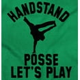 thumbnail image 2 of Handstand Posse Lets Play Gymnastics Men's Big & Tall Crewneck Graphic Tee Brisco Brands 5X, 2 of 5
