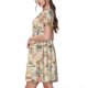 thumbnail image 2 of Balery Vintage Nautical Vestidos sueltos de manga corta para mujer, vestidos de verano 2025, vestidos casuales de corte A con vuelo., 2 of 6