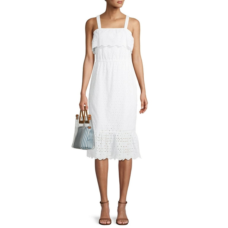 Banana republic eyelet pinafore dress hotsell