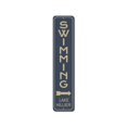 thumbnail image 2 of Swimming Vertical Novelty Decor, Metal Wall Sign - 4x18 Inches, 2 of 4