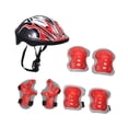 thumbnail image 2 of koolsoo Casque de Vélo pour Enfants Casque de Patinage à Roulettes pour Cyclisme Multisports Patin à Roulettes Noir Rouge, 2 of 9