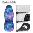 thumbnail image 5 of Uourmeti Waterproof Car Front Seat Protector for Automotive Polyester Full Wrapping Edge Car Seat Covers, Galaxy Cloud Print, 5 of 12