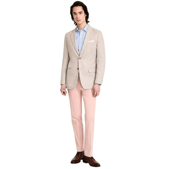 Tommy Hilfiger Mens Modern fit Sport Coat Blazer 48 R Beige