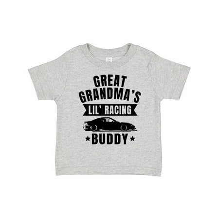 

Inktastic Great Grandmas Lil Racing Buddy Gift Toddler Boy or Toddler Girl T-Shirt
