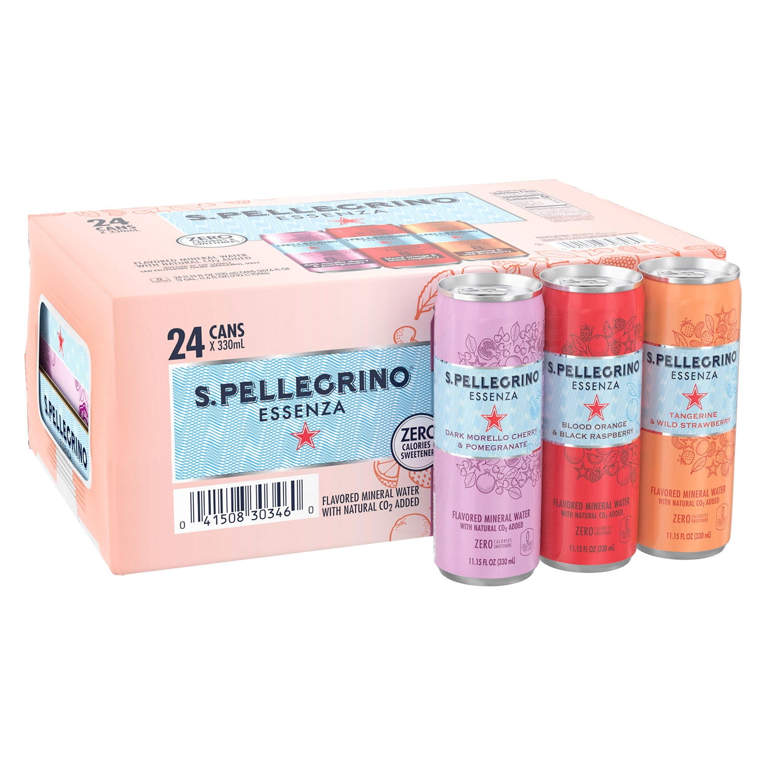 S.Pellegrino Essenza Flavored Mineral Water Variety Pack (11.15 fl. oz