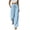 #05 Light Blue 【Mix & Match: Stock Up on Your Favorite Colors】, variant on Women's Soft Drawstring Wide Leg Pants, Casual Solid Color Pull On Trousers, Harem Joggers with Functional Pockets, Summer Lightweight Breathable for Work Vacation | TruBelle,Beige L