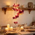 thumbnail image 5 of Doghiosgha Artificial Flower String Lights, Battery Operated, LED Floral Fairy Lights for Window Curtain Bedroom Party Home Wall Decor, 59 Inch, Purple, 5 of 6