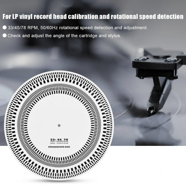 Fugacal Fosa Profesional Vinyl Turntables Record Disc Stroboscope Disc Calibration Disc