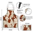 thumbnail image 3 of Pioneer Flower Floral Print Pattern Apron-Garden Aprons for Women with Pockets-Cotton Linen Waterproof Kitchen Cooking Gardening Aprons Adjustable for Kitchen,Cooking,BBQ and Salon 33x27 Inch, 3 of 7