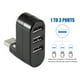 thumbnail image 4 of Adaptador Usb Hub 3 puertos USB 2 HUB Divisor de escritorio USB alto giratorio para computadora portátil / tableta PC Sweethay EL013546-01, 4 of 5
