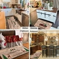 thumbnail image 5 of Christmas Kitchen Rugs and Mats 2 Pieces, Red Truck Snowflake Tree Buffalo Plaid Bathroom Rug Non Slip Cushioned Mat Runner Rug Doormat for Christmas Farmhouse Kitchen Decor,17x30+17x47inch, 5 of 6