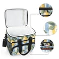thumbnail image 6 of FORMRS Insulated Cooler Bag 24 Cans Capacity Soft Leakproof Lunch Box with Side Pockets, Retro Lemon Leaves, 6 of 7