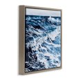 thumbnail image 3 of Stupell Industries Eclectic Blue Rolling Waves Brown Floating Frame Canvas Art, 18 x 18, by Melissa Wang, 3 of 8
